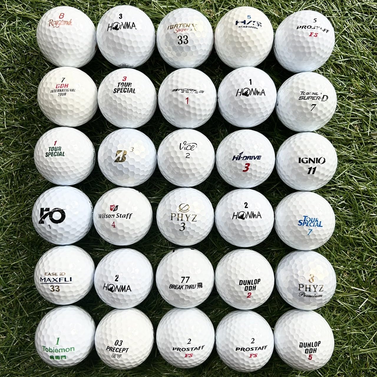 Amazon.co.jp: とても綺麗な最上級ロストボール お得セット 30球 30個
