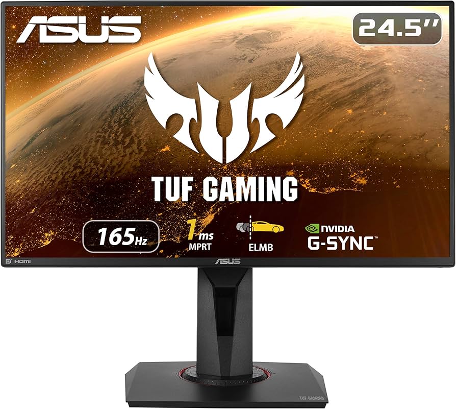 ASUS TUF Gaming VG259QR 24.5” Gaming Monitor, 1080P Full HD, 165Hz
