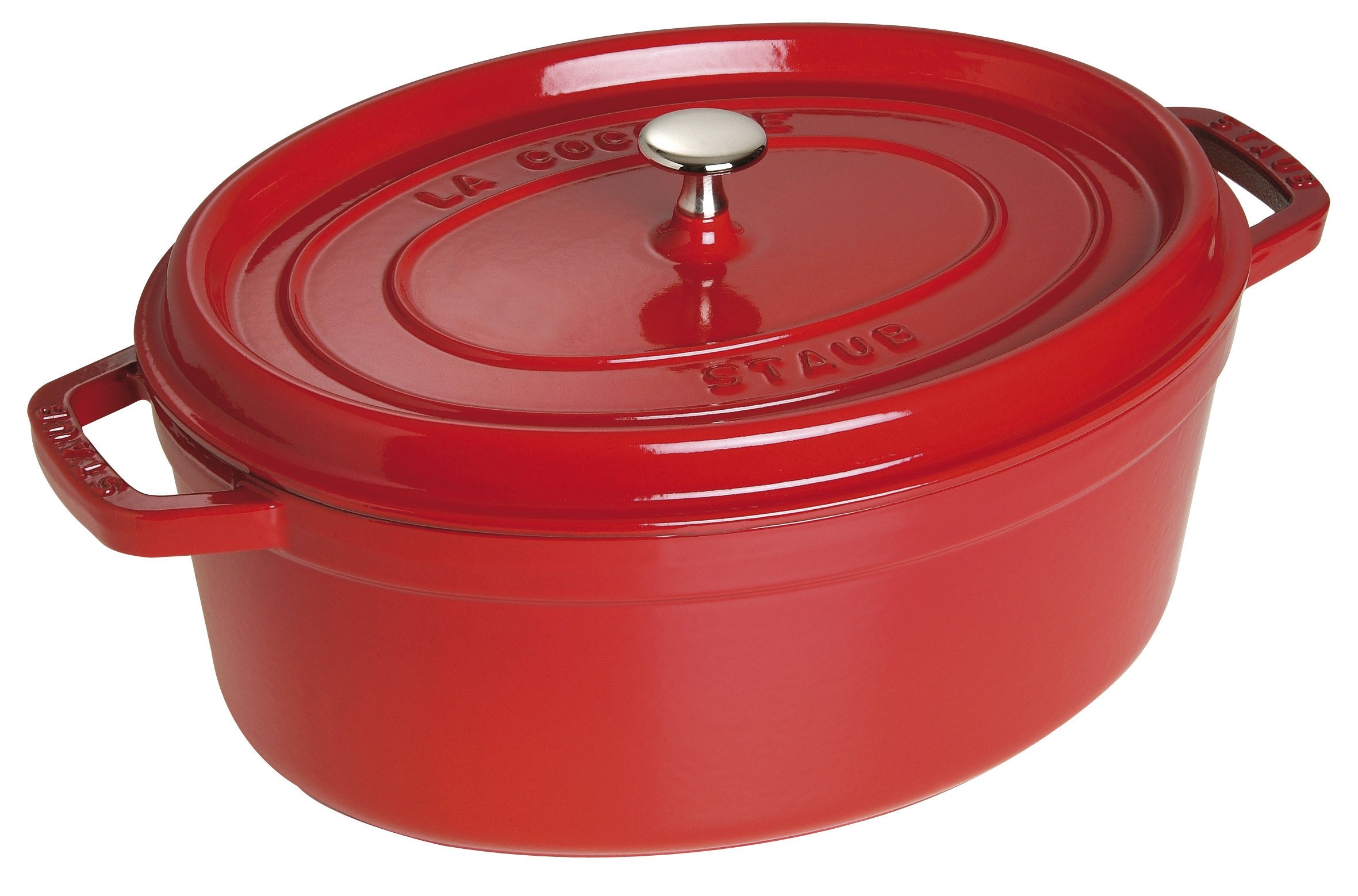 Amazon.com: Staub Cast Iron Roaster/Cocotte, Oval 37 cm, 8 L