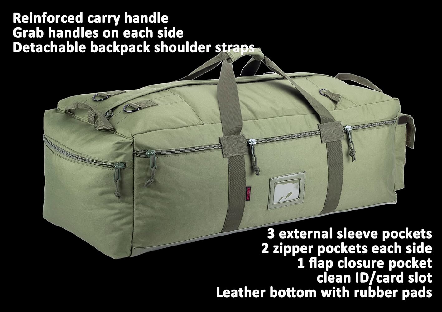XMILPAX Large Military Duffle Bag Tactical Gear Load Out Bag
