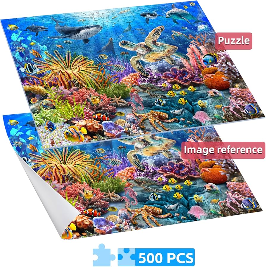 Amazon.com: JOYZEXY 500 Piece Puzzles for Adults, Underwater World