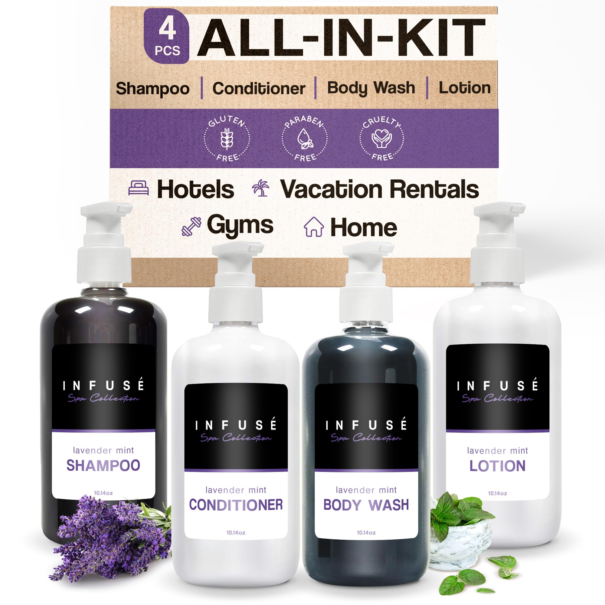 Amazon.com : 1-Shoppe Infuse Lavender Mint Spa Collection