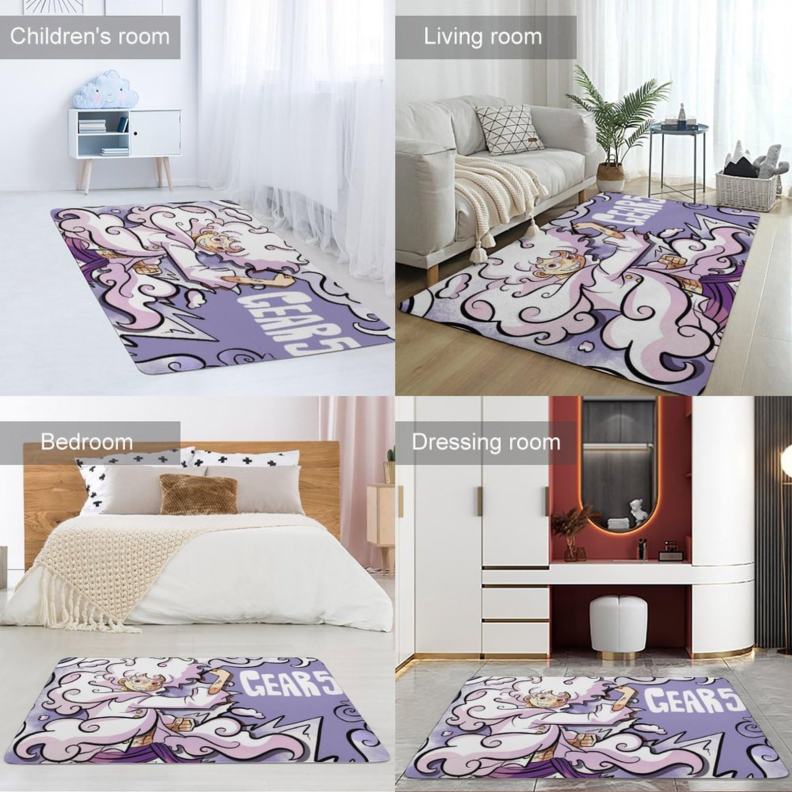 Amazon | カーペット ワンピース ルフィ ONE PIECE ギア5 ラグ