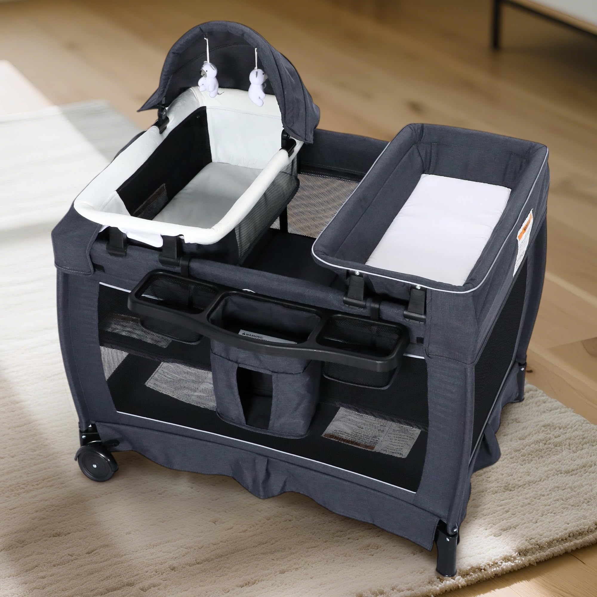 Amazon.com : Kinder King 4 in 1 Foldable Pack and Play with