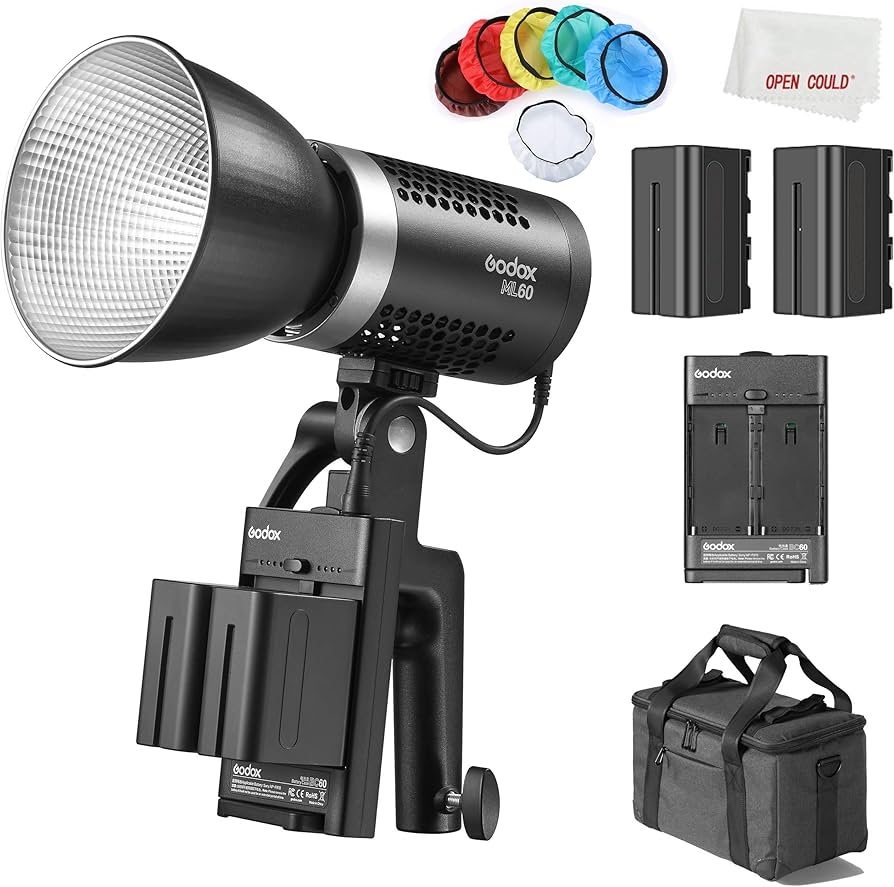 Amazon.com : Godox ML60 60W LED Light Silent Mode Portable