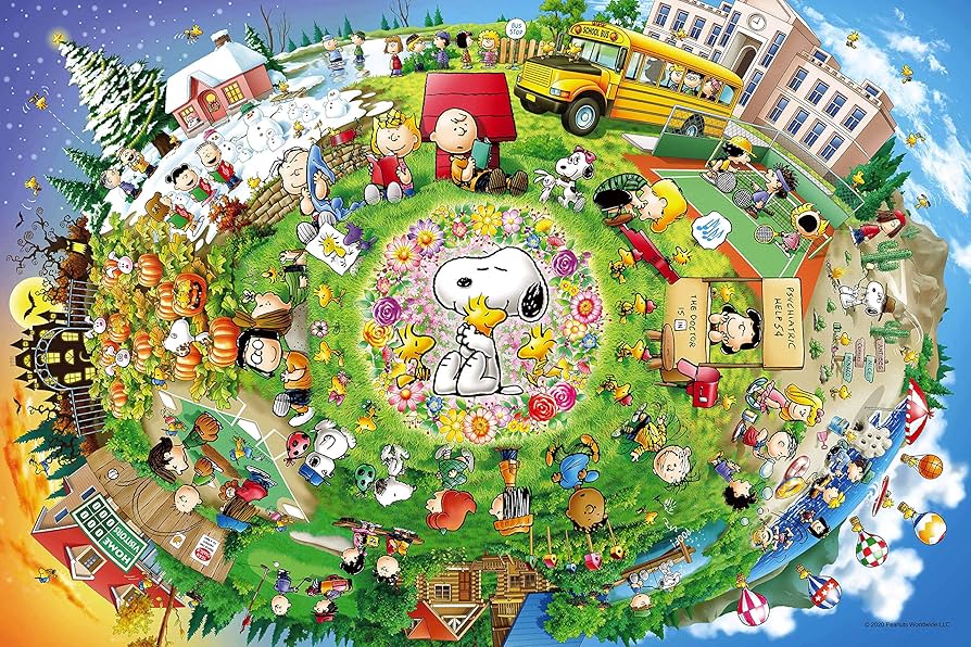 アポロ社 ジクソパズル スヌーピ 1000ピース 廃盤品 森のひととき 廃盤