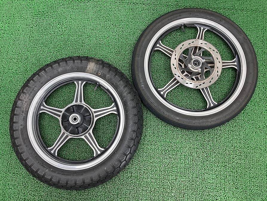 Amazon.co.jp: GN125-2F ホイール 前後 LC6PCJ2N4E0004*** スズキ 純正