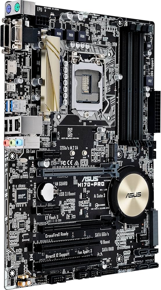 Amazon.com: ASUS Motherboard ATX - LGA1151 Socket - H170 H170-PRO