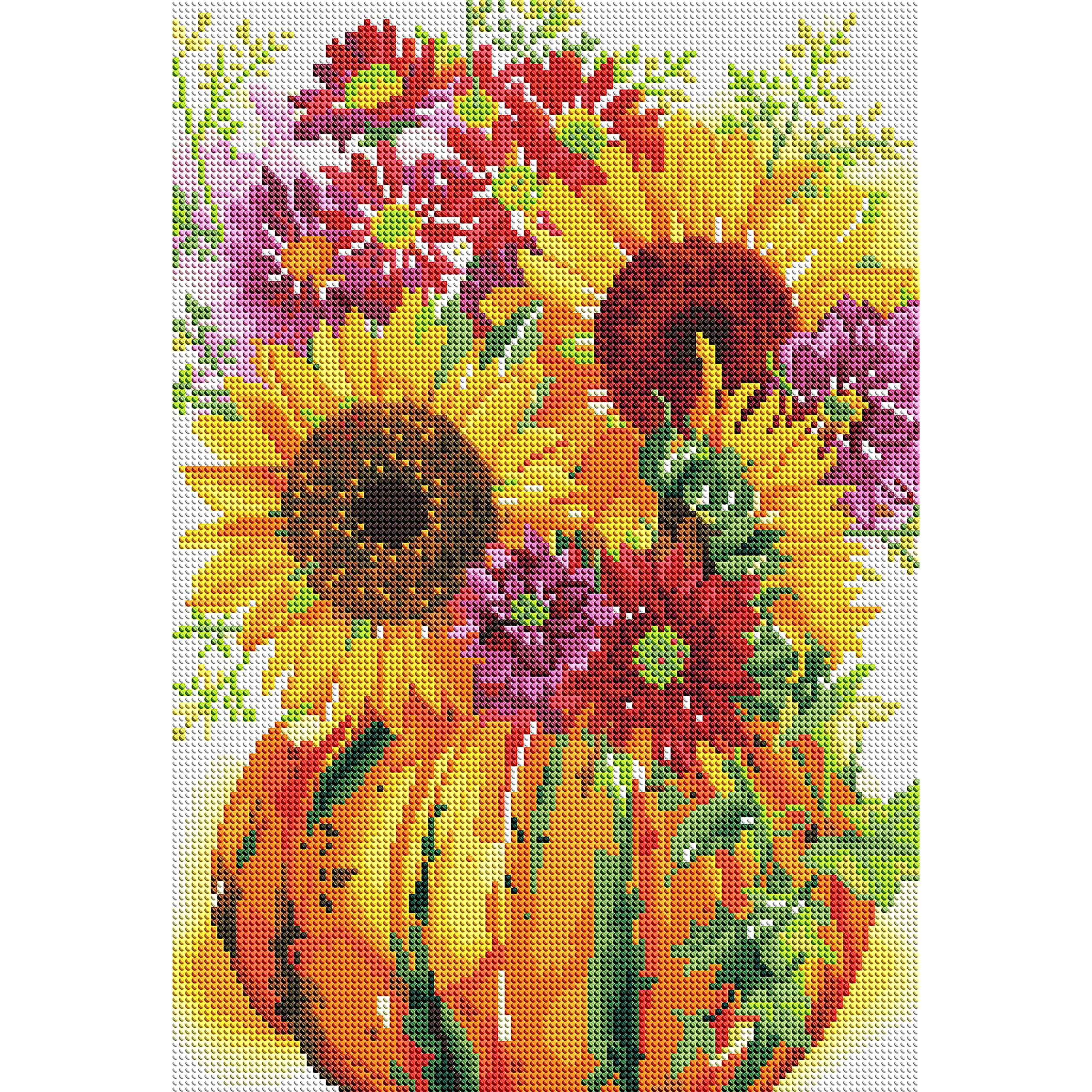 Amazon.com: DIAMOND ART CLUB Pumpkin with Sunflowers Diamond