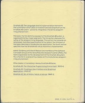 Amazon.com: Smalltalk-80: The Language and its Implementation