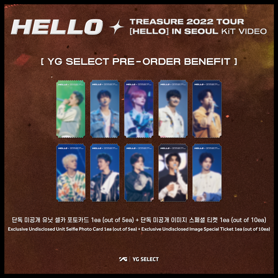 TREASURE 2022 TOUR [HELLO] IN SEOUL KiT VIDEO - YG SELECT