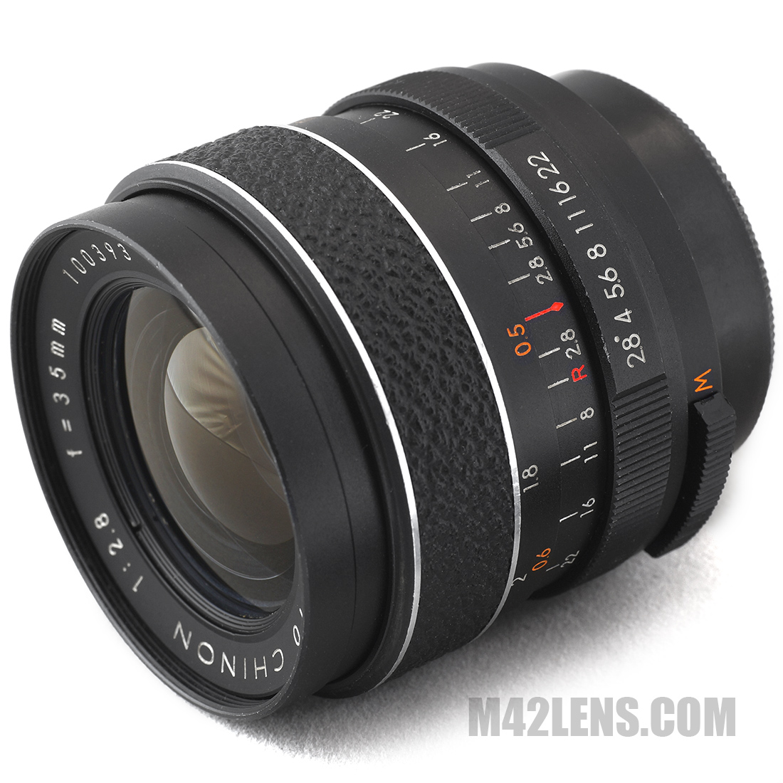 M42 Lens Database - Chinon Auto Chinon 35mm f/2.8-22 (v3) - M42
