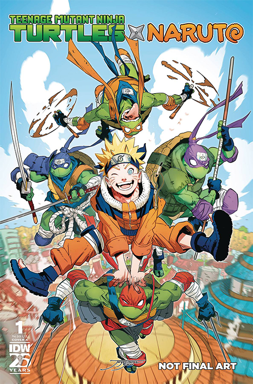 全編英語/リーフ】TEENAGE MUTANT NINJA TURTLES X NARUTO #1（Cover A