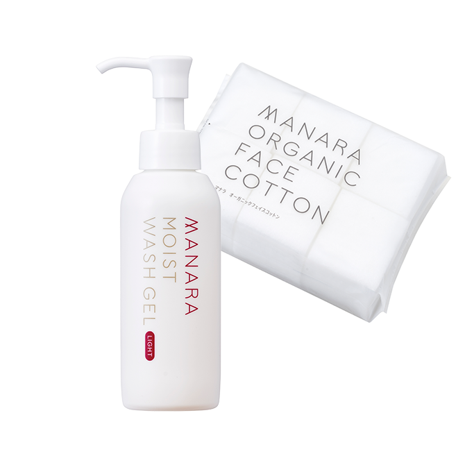 モイストウォッシュゲル+コットンセット | [公式]マナラ化粧品