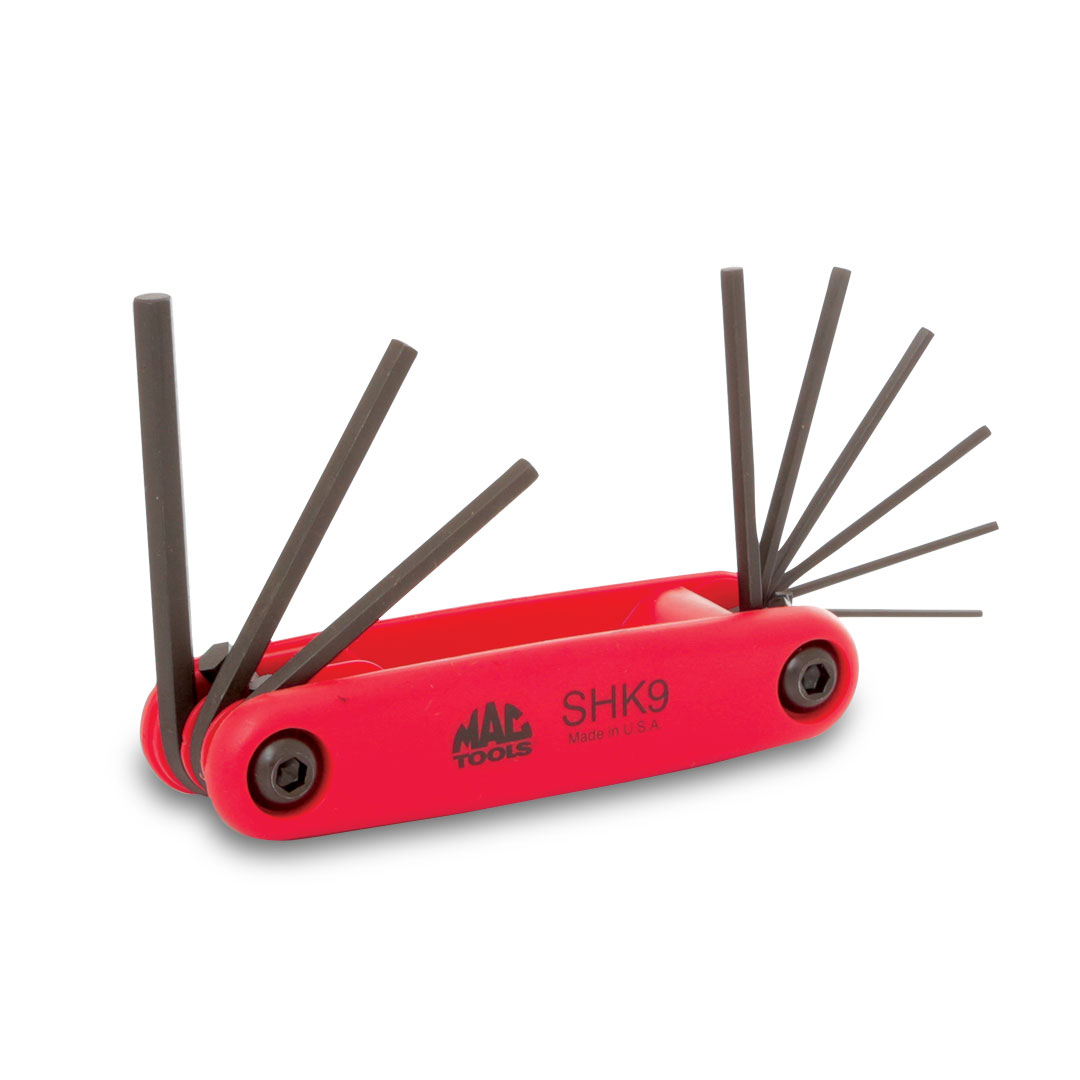 MAC TOOLS（マックツールズ） 9Pc. 折りたたみ式ヘックスキー／トルク