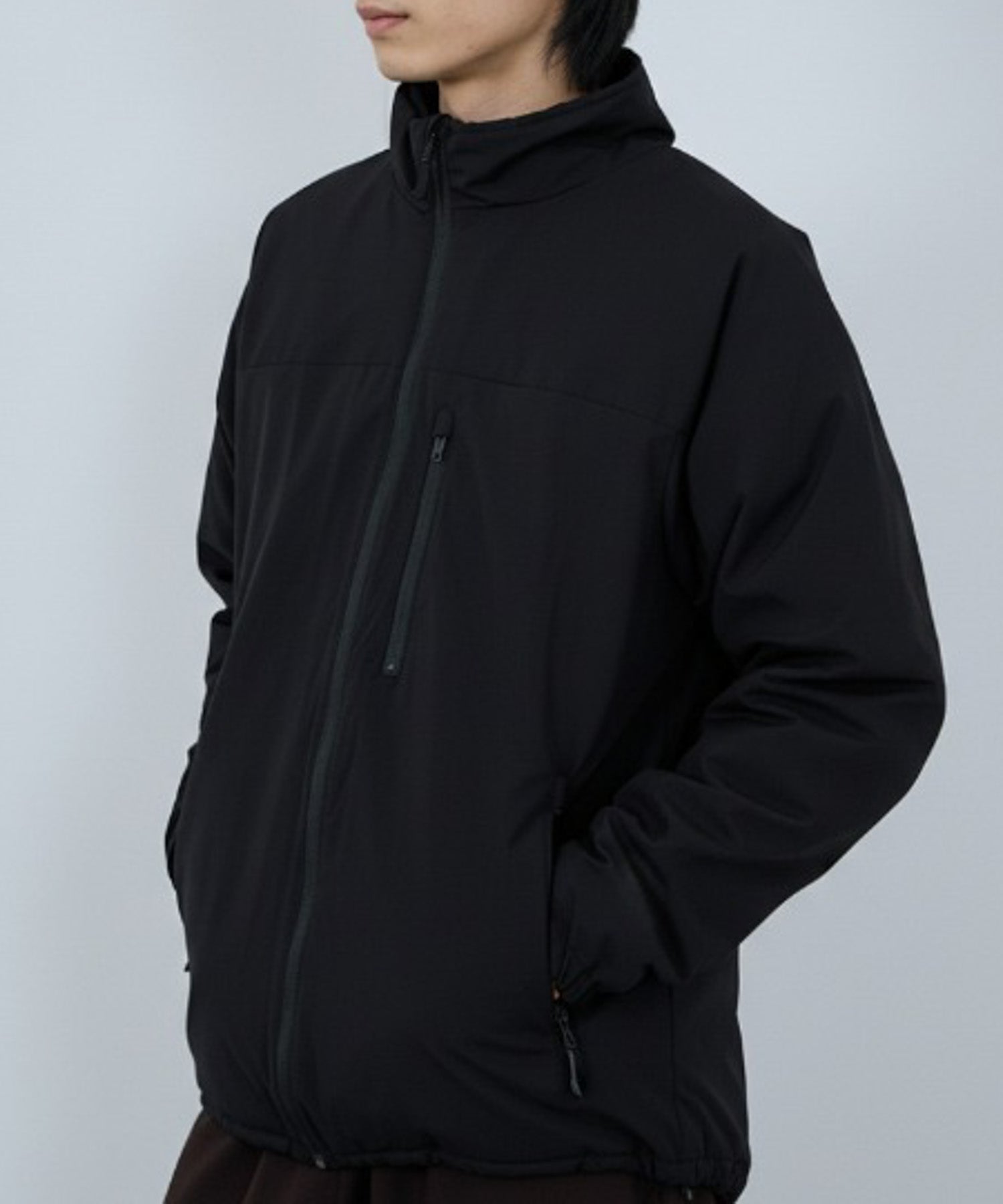 NAVY シャットアウター SOLOTEX(R)使用 裏シャギースタンドジャケット