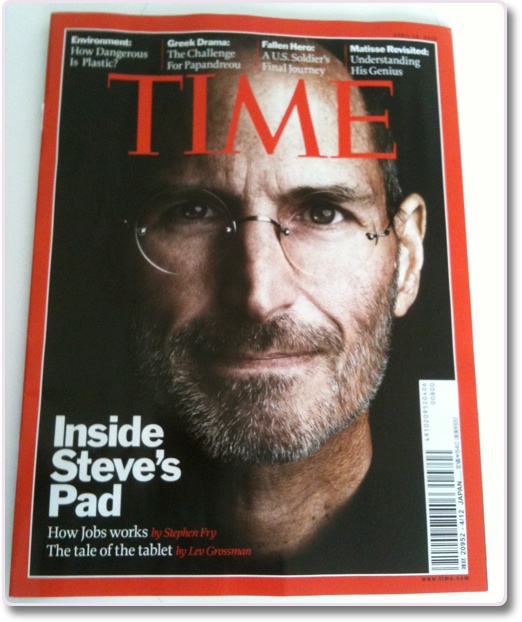Steve JobsがTIME表紙に】iPadの特集の2010年4月12日号 | Jacob's Ladder