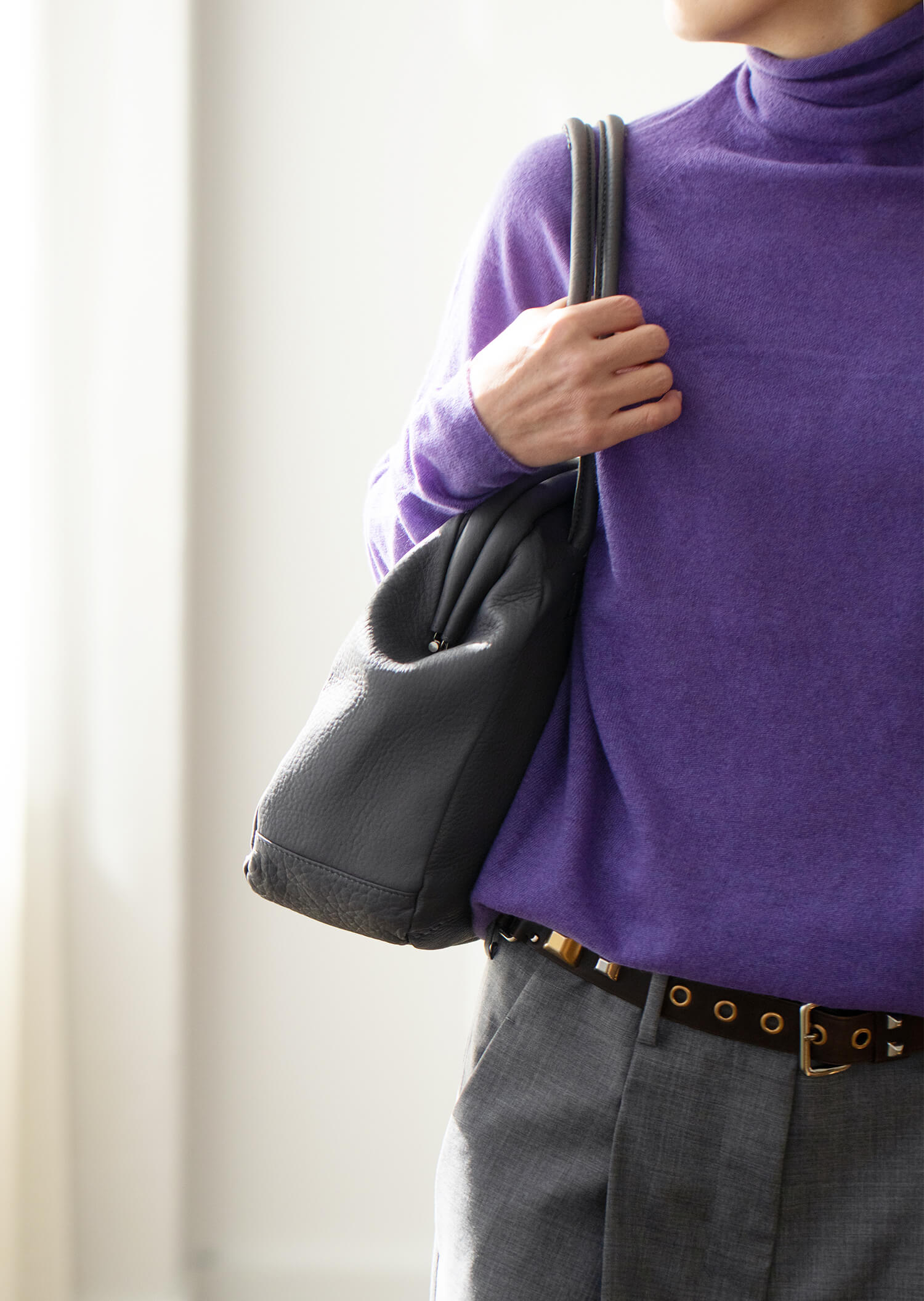 予約】3月下旬～4月初旬頃入荷予定「しっくりバッグ グレー