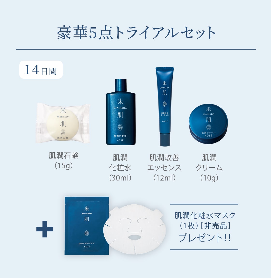 米肌 活潤 セット サンプルおまけ付き 米肌 活潤 セット サンプル