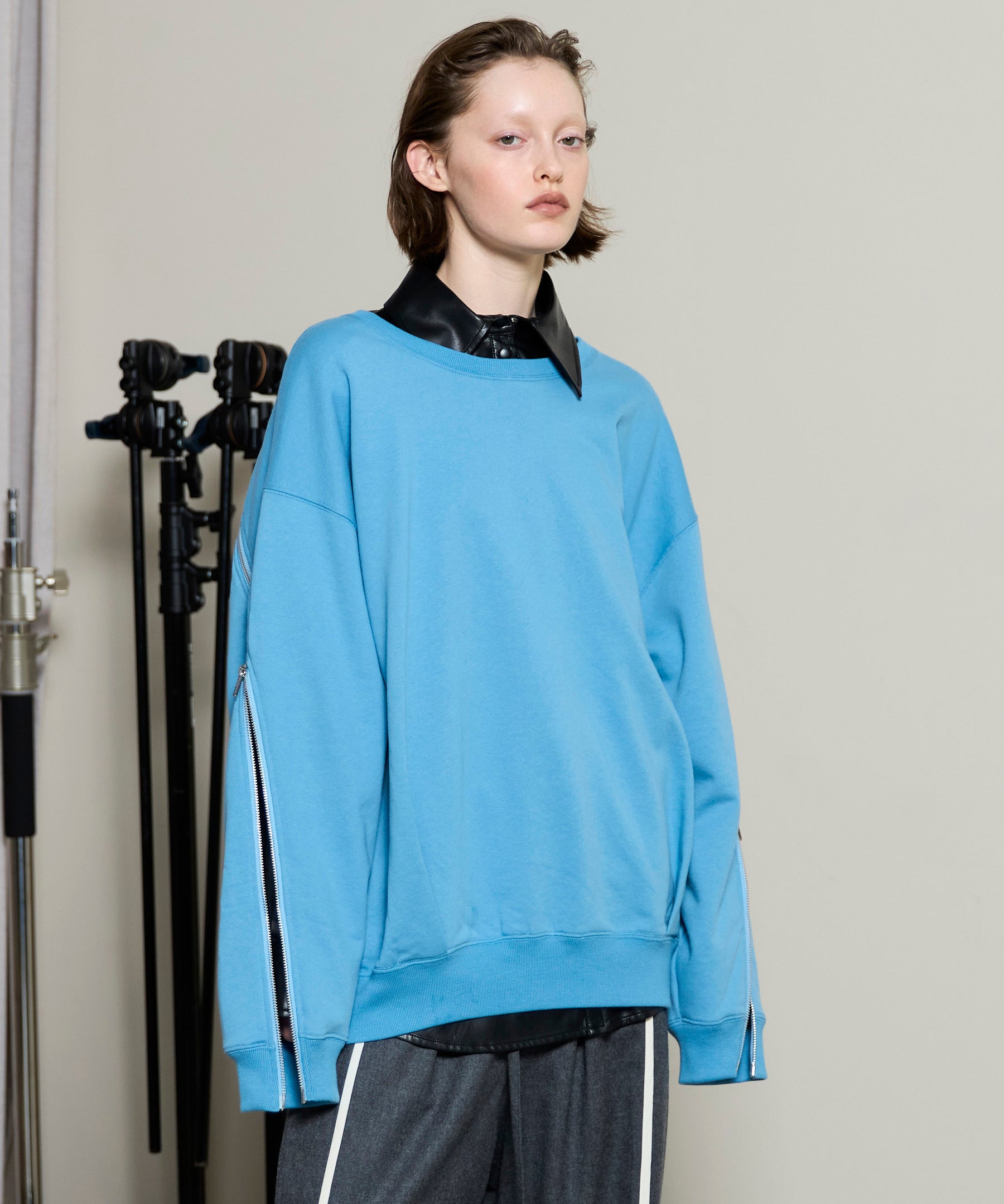 SALE】Zip Sweat Tops