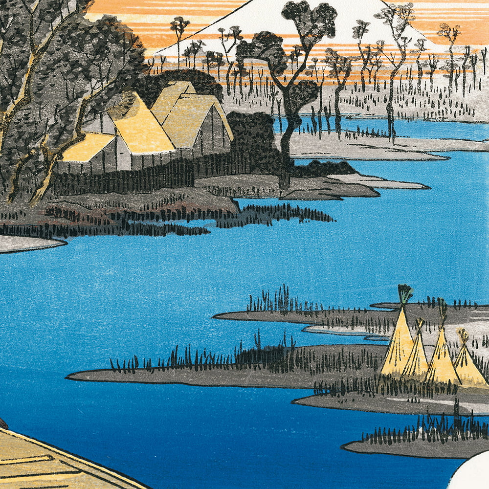 坂本龍馬 浮世絵「龍馬が見た景色 川崎」【特別額装】｜浮世絵工房