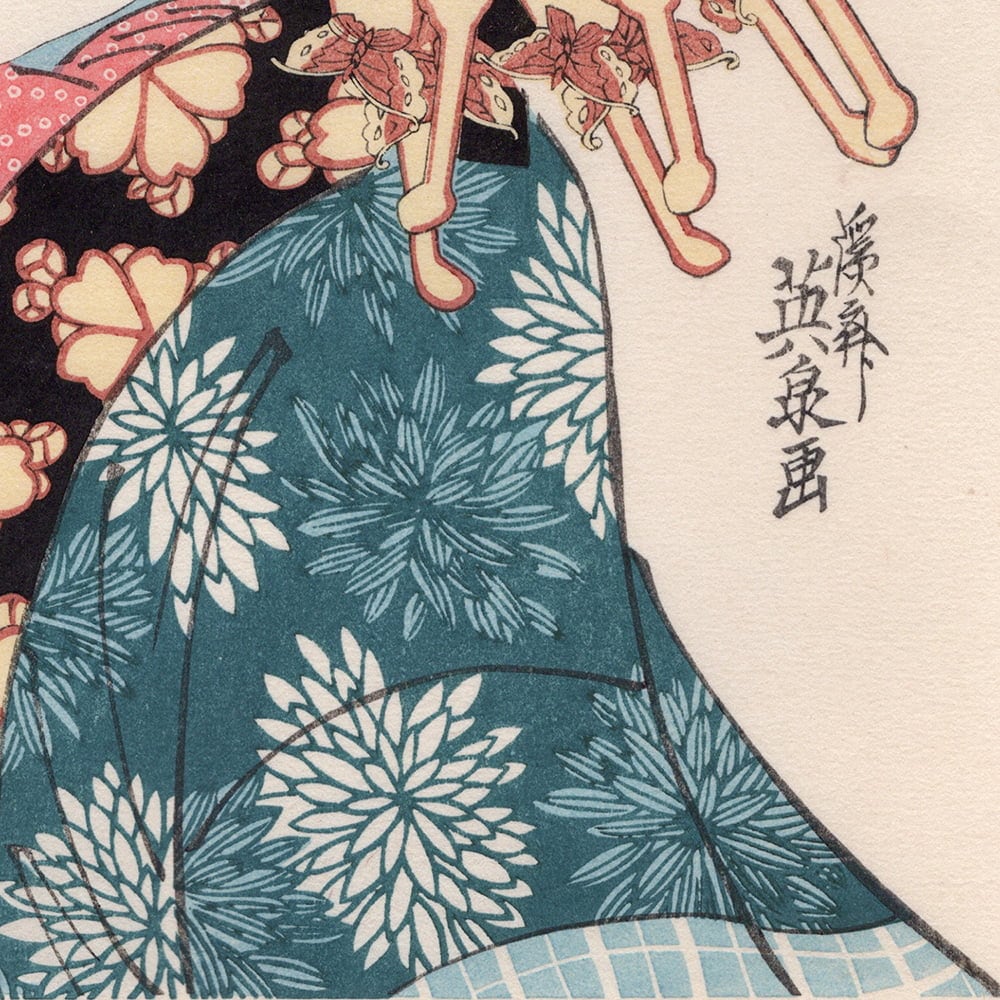 渓斎英泉 浮世絵美人画「當世好物八契」｜浮世絵工房