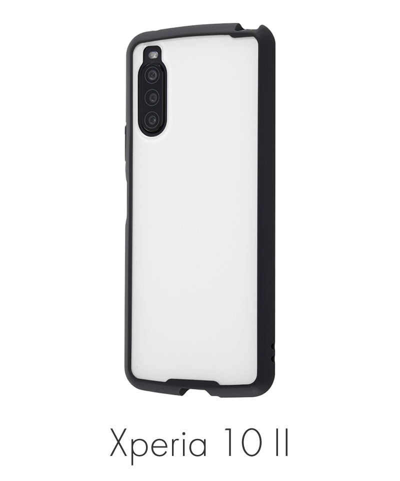 Xperia 10 II 耐衝撃ハイブリッドケース Puffull ホワイト RT