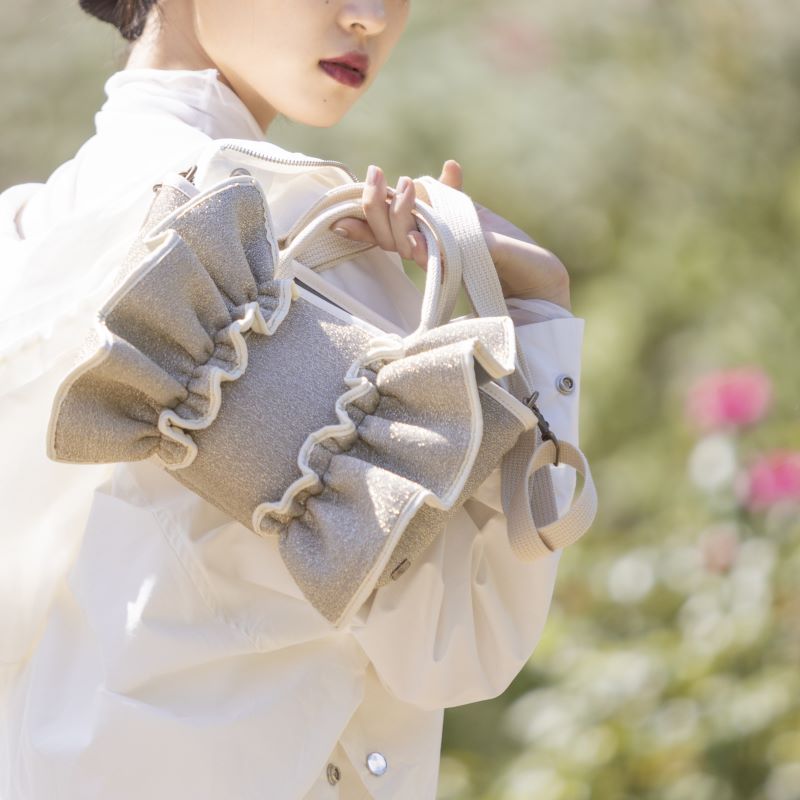 RAPTURE MINI ネイプルズラッフルトートメタリック-MINIサイズ-TT