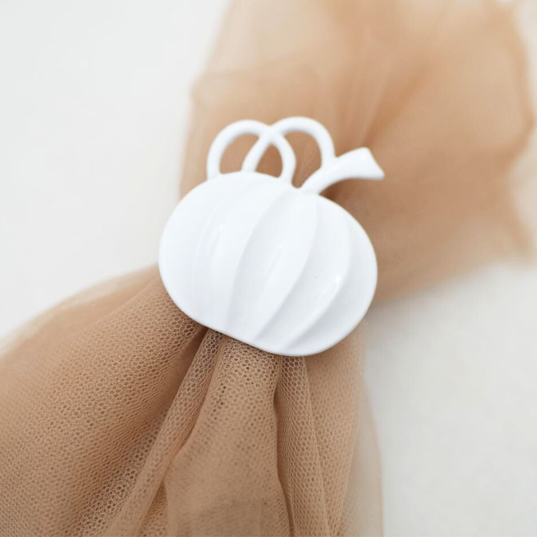 ホワイトパンプキン ナプキンリング2点セット ｜ 四季折々のおしゃれな