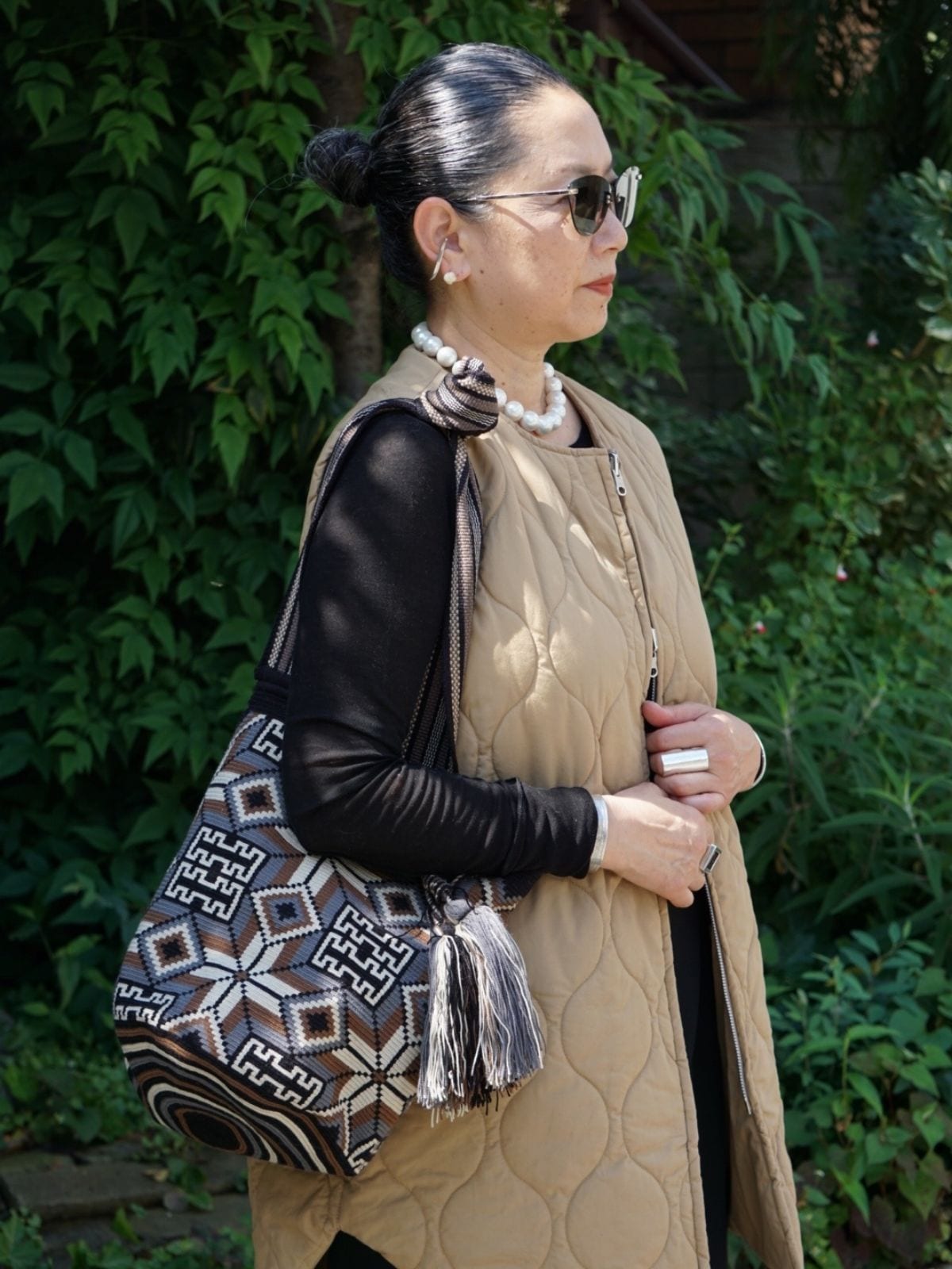 残りわずか】キルティングベスト ベージュ | OUTERS | ko by keiko