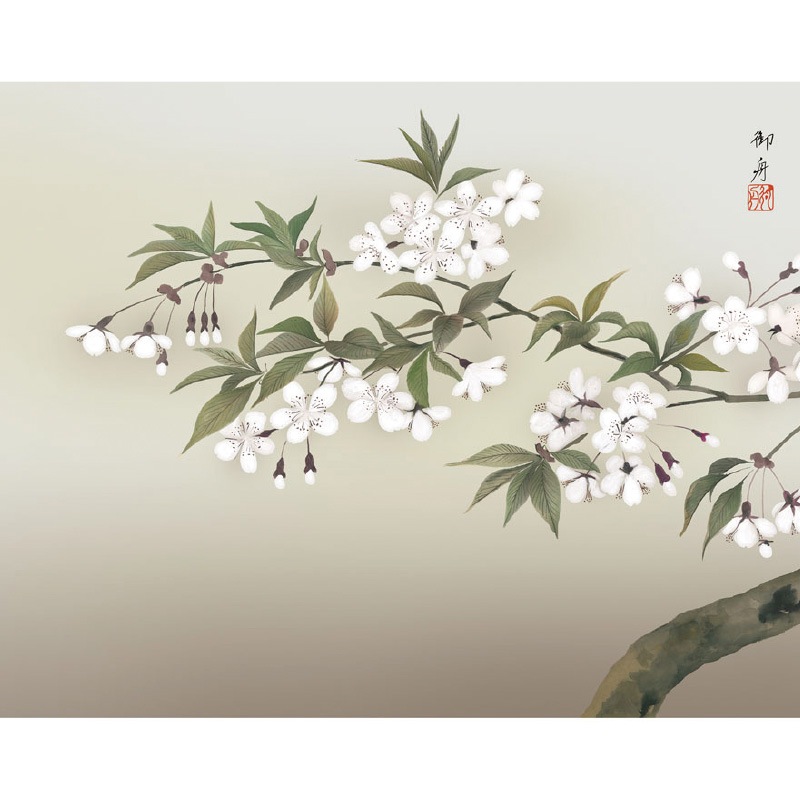 速水御舟 木版画 鬱金桜 油絵 油彩画 立体画 インテリア 額装 額縁