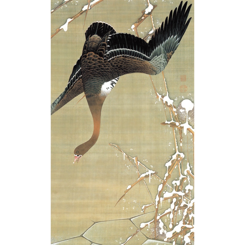 真作】林文塘/老松群雀図/松図/雀図/掛軸/名家伝来/AC-3 真