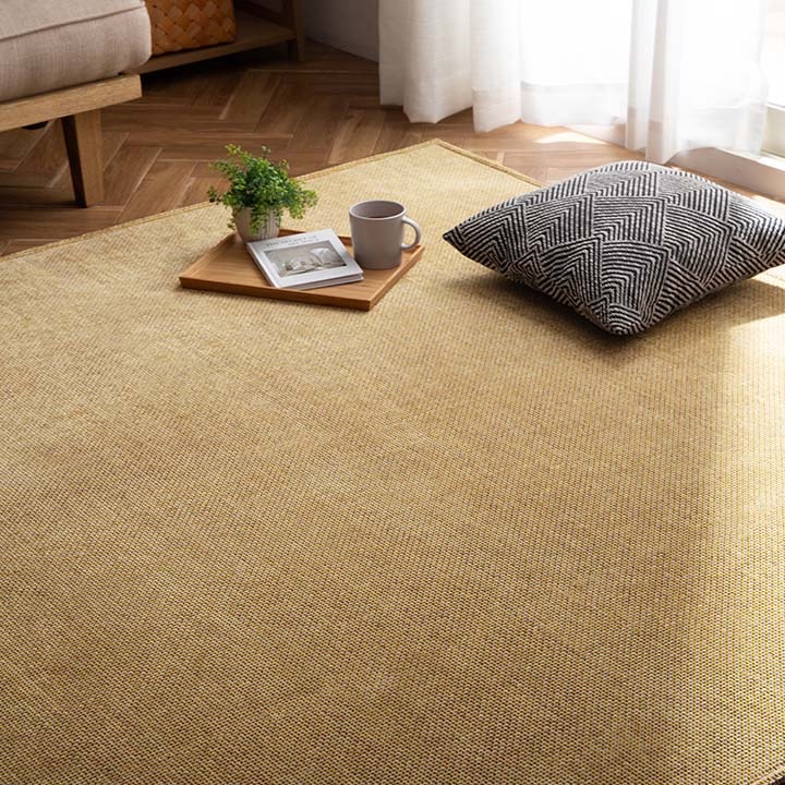 シェニールラグ シェニフ 無地 シンプル オールシーズン 軽量 ノン