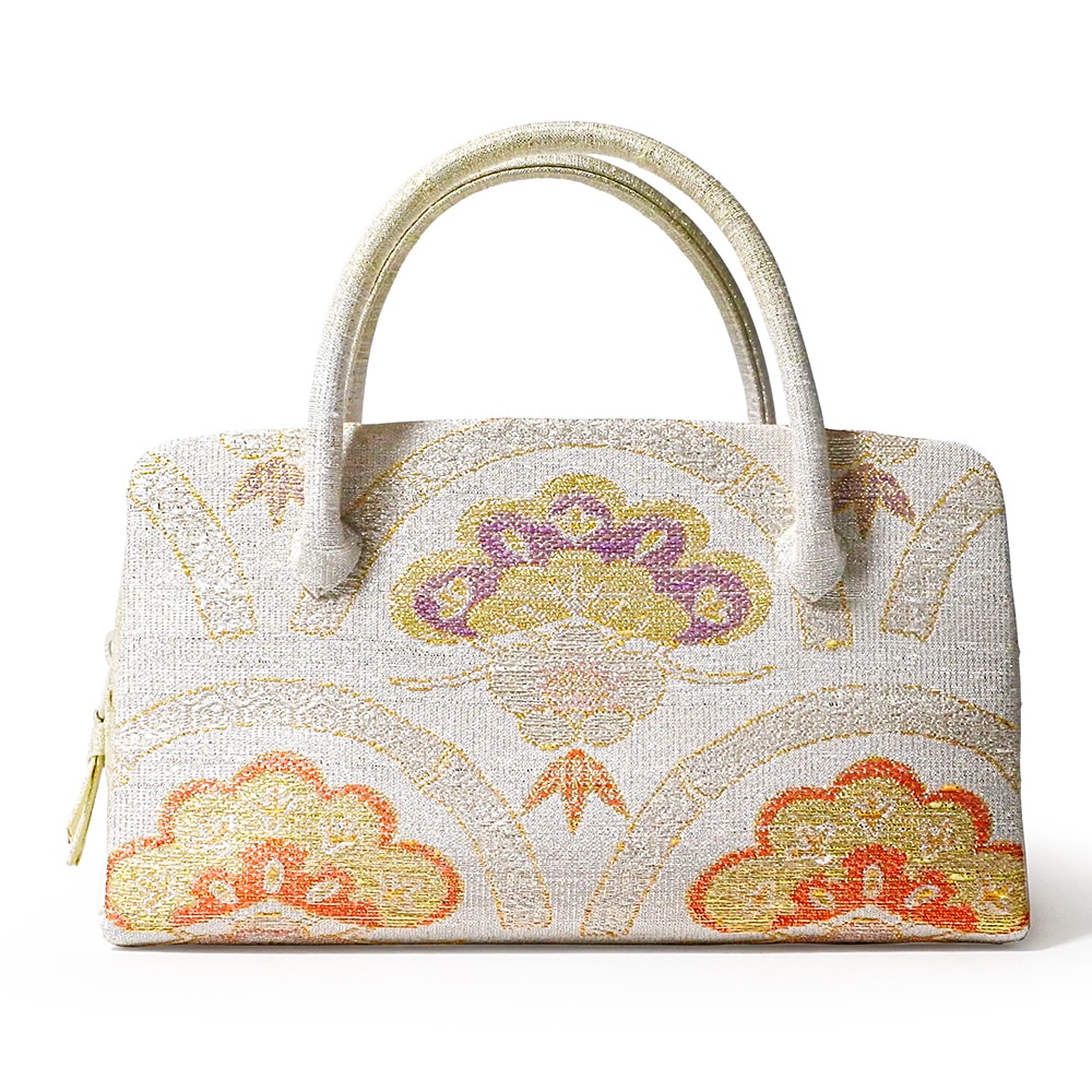 葵バッグ「ねん金綴 青海松笠文」｜和装バッグ 着物用バッグ