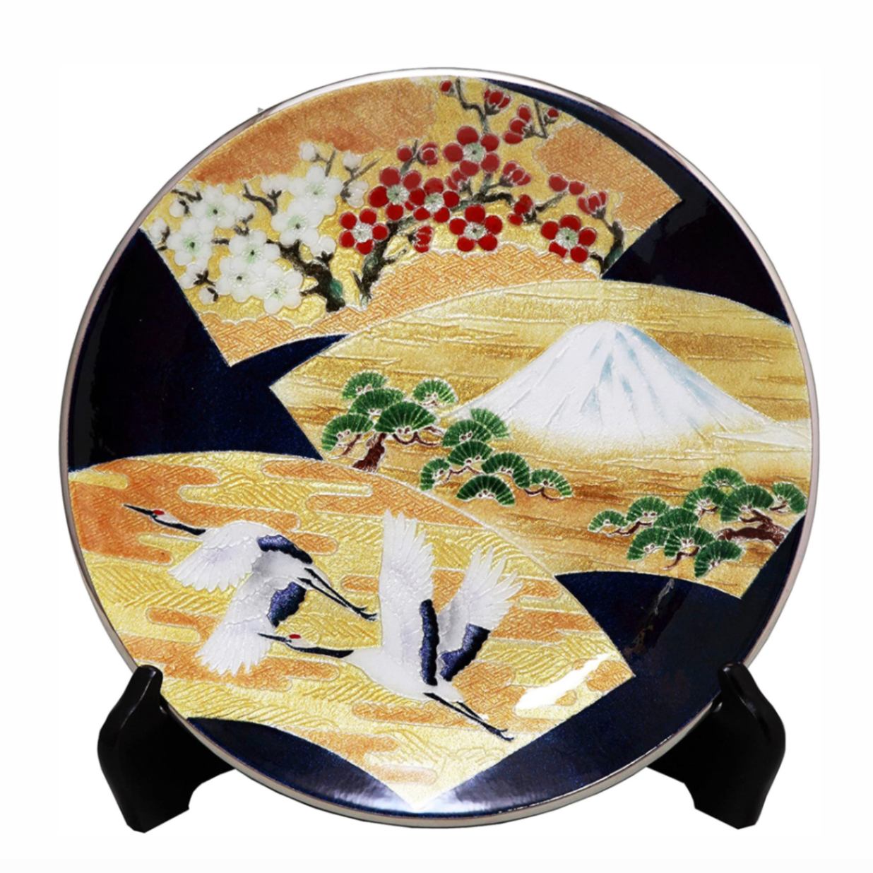 七宝焼き 飾皿 10丸 末広 | 飾皿 丸形 | 伝統工芸品・和風記念品 通販