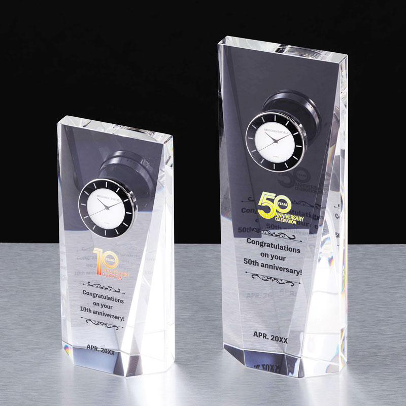 周年記念時計 JP-SOG-202-時計付きミラー盾 | 時計 | トロフィー・優勝