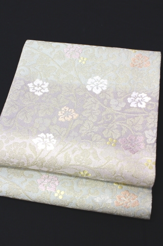 最高級西陣織弥栄織物謹製袋帯「銀麗 唐花」 | 販売着物商品,袋帯,礼装
