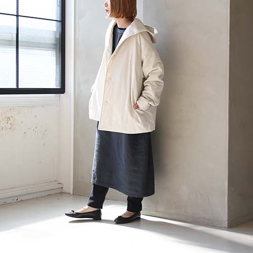 e213t167) / evam eva(エヴァムエヴァ) / padding hooded coat