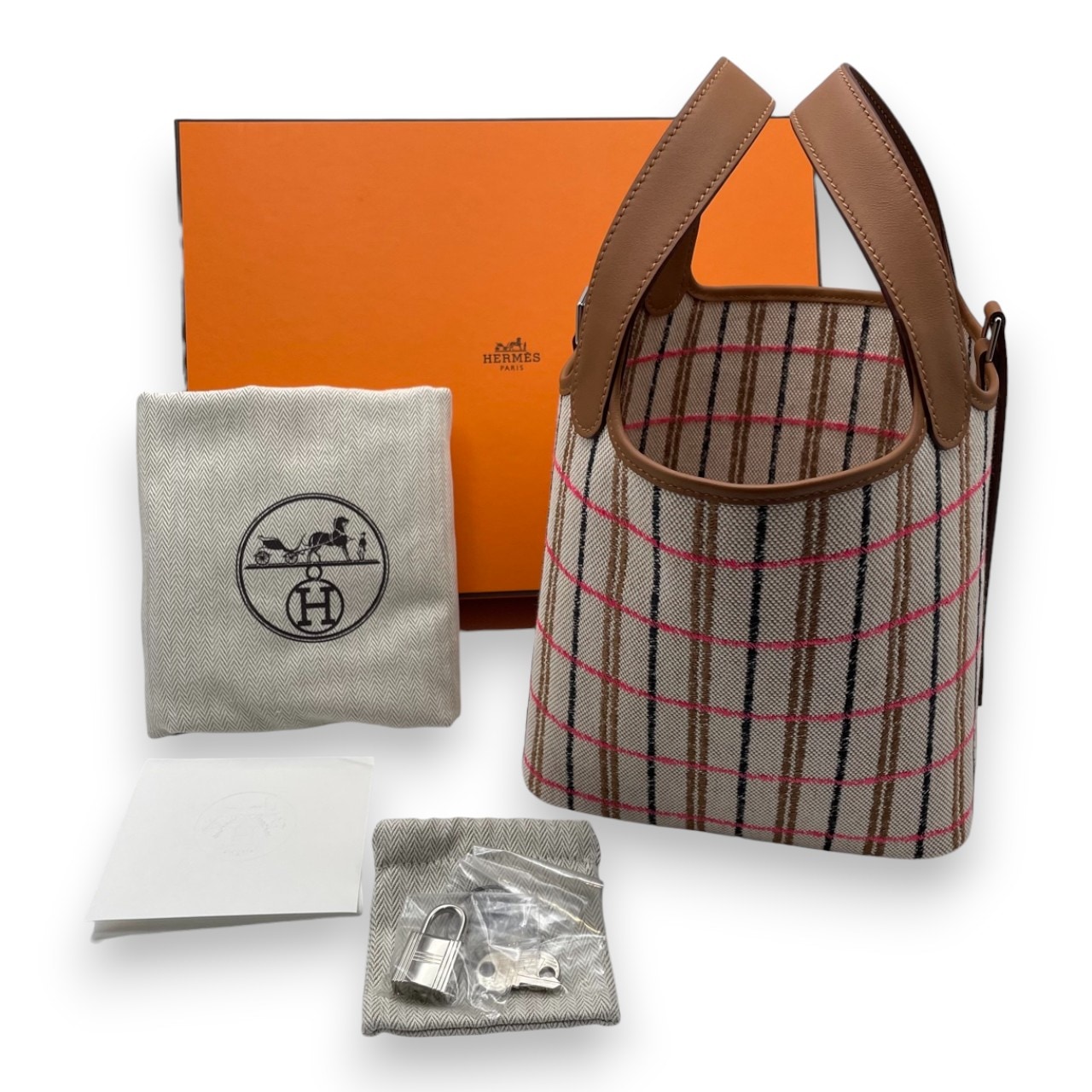 エルメス ピコタンロック クーベルチュール PM ゴールド/エクリュ