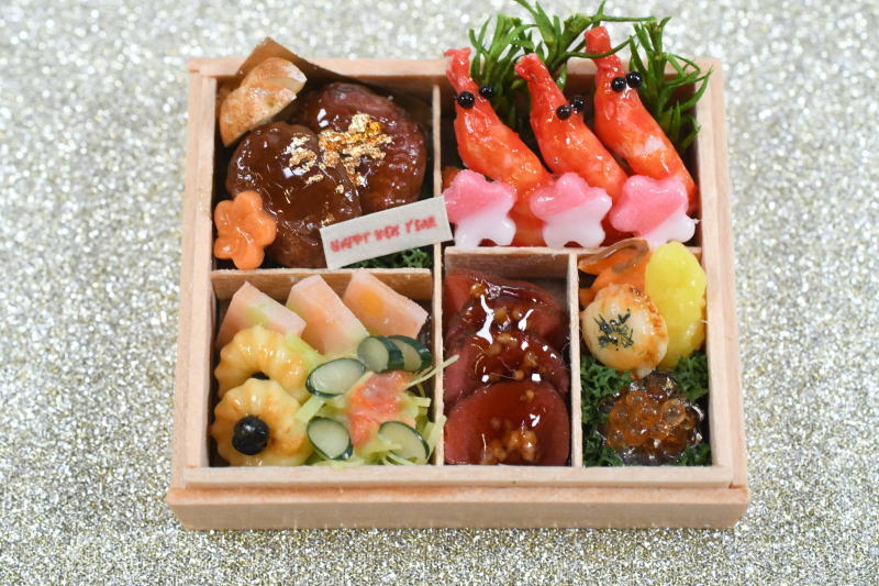 送料無料】ミニチュアフード ミニチュア作家 京都まめひろ おせち2025