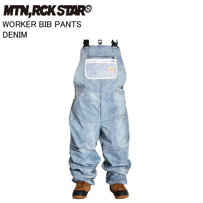 MTN.ROCK STAR マウンテンロックスター WORKER BIB PANTS ワーカー