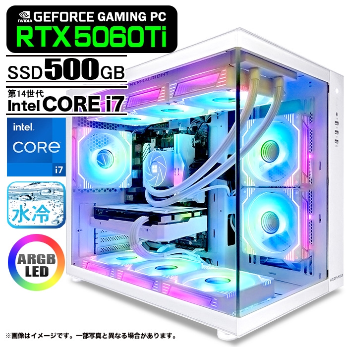 ゲーミングPC デスクトップパソコン 海景房 GMQ360 ホワイト GeForce