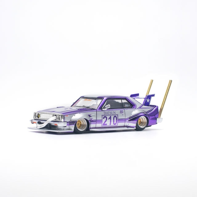 1/64 SKYLINE C210 KAIDO RACER (BOSOZOKU STYLE) PURPLE CHROME