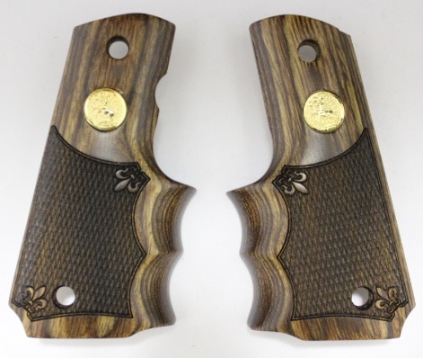 アルタモント ガバメント 木製グリップ フィンガーグリップ茶 メダル