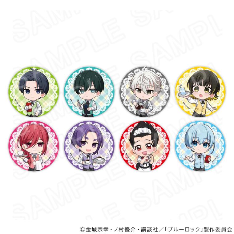 TVアニメ『ブルーロック』ミニキャラ缶バッジ（カフェ衣装Ver