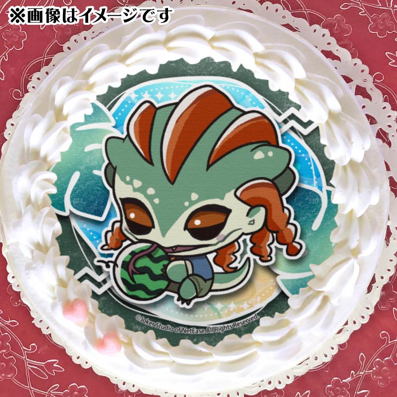 サマーデザインプリケーキ（魔トカゲ（描きおこし））【特典缶バッジ