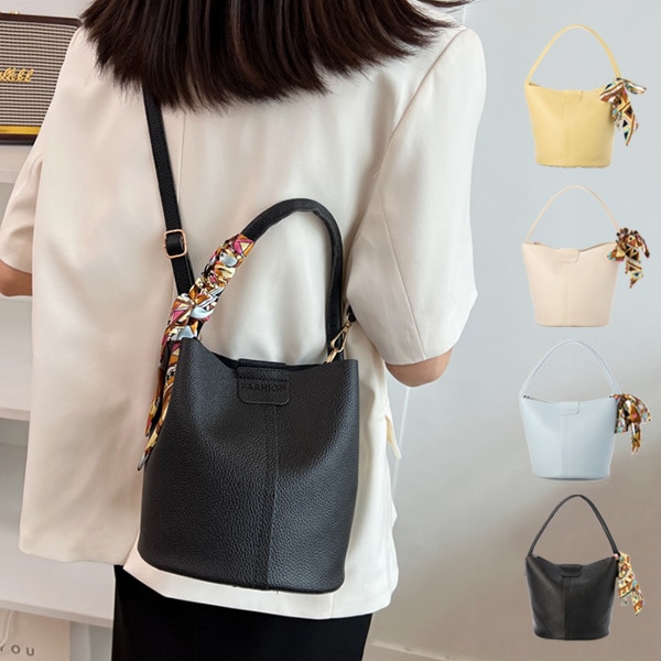 ミニポーチ付きハンドルスカーフ2WAYショルダーバッグ | レディース