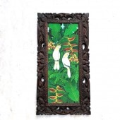 バリ絵画 プンゴセカン ハイビスカスとバリスターリング／【ジャラック