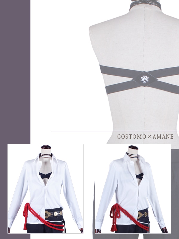 送料無料】とうらぶ風 グレー×ブラック 衣装セット 明石