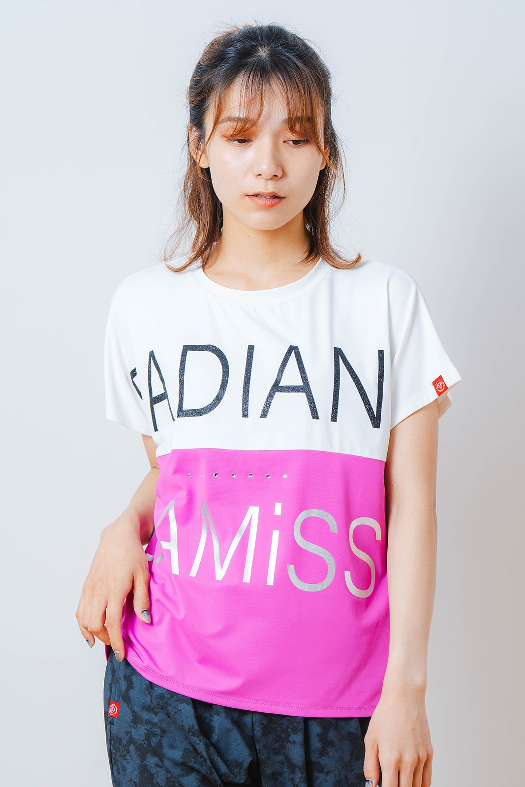 バイカラー Tシャツ ピンク 1534-1614 | D SHOP 着心地のいい高品質な